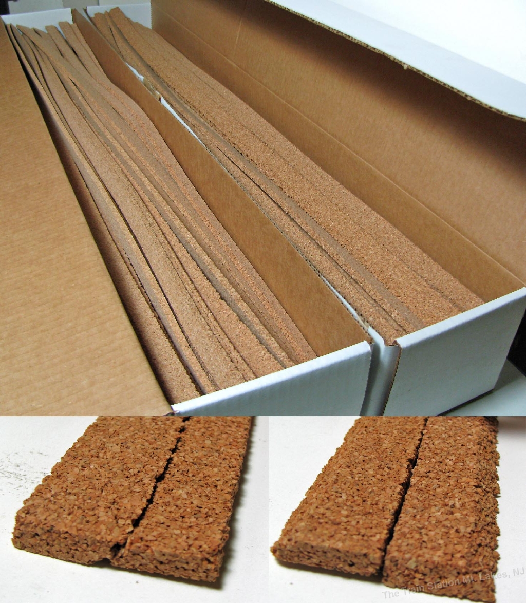 HO Cork Roadbed (50 pieces) Atlas Bachmann Lifelike