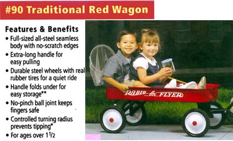 Radio Flyer Red Wagons now available at the Train Station OnLine