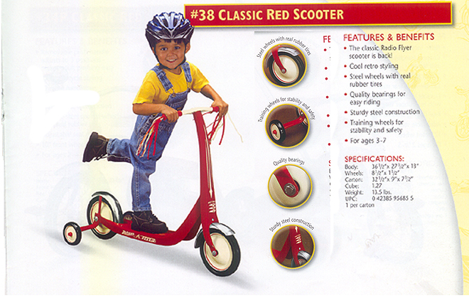 Radio Flyer Red Scooters now available at the Train Station, OnLine